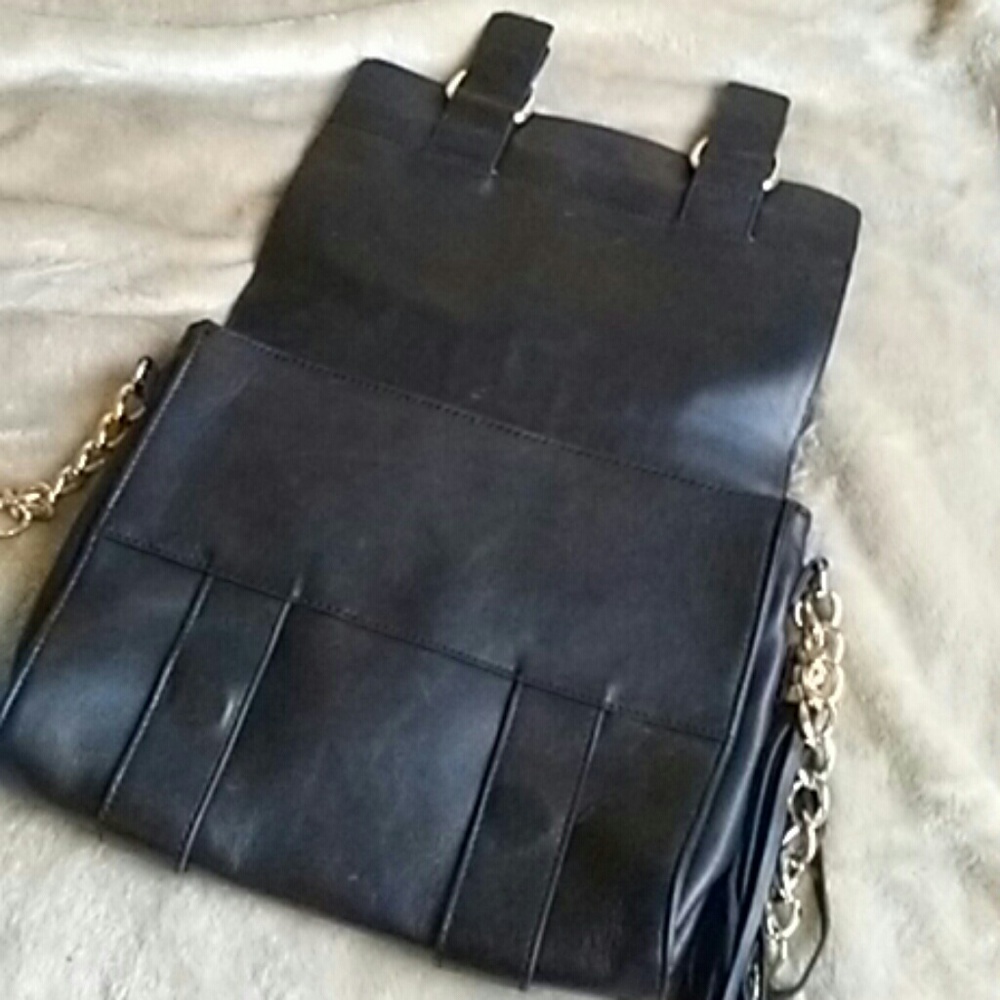 💎 Azaya Blue Leather Shoulder Bag - Picture 6 of 8